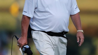 Driver of commentator's golf cart hits state trooper at US Open