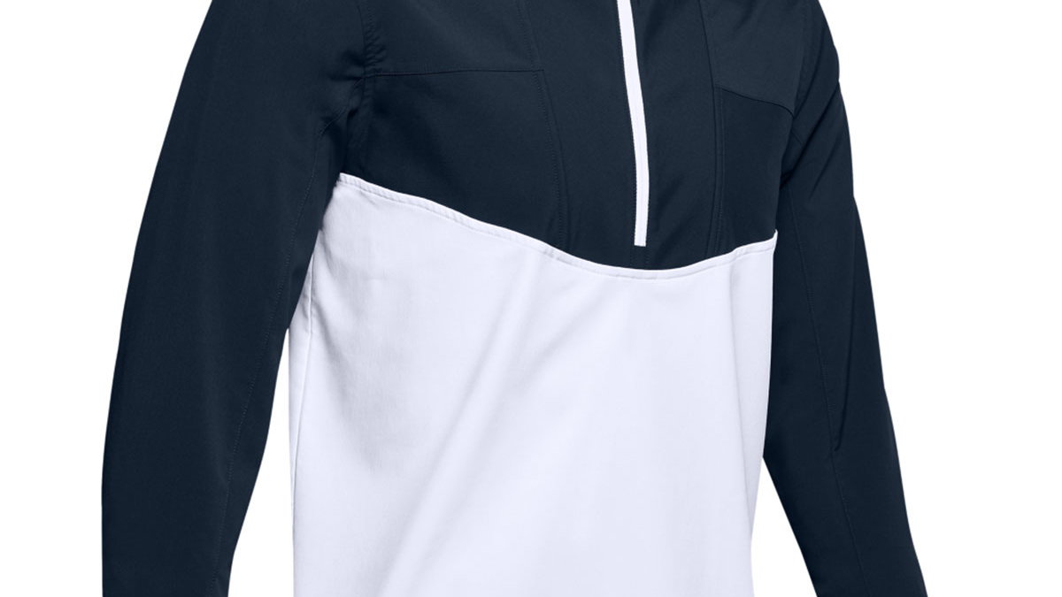 UNDER ARMOUR STORM WINDSTRIKE CRESTABLE 1/2 ZIP MIDLAYER