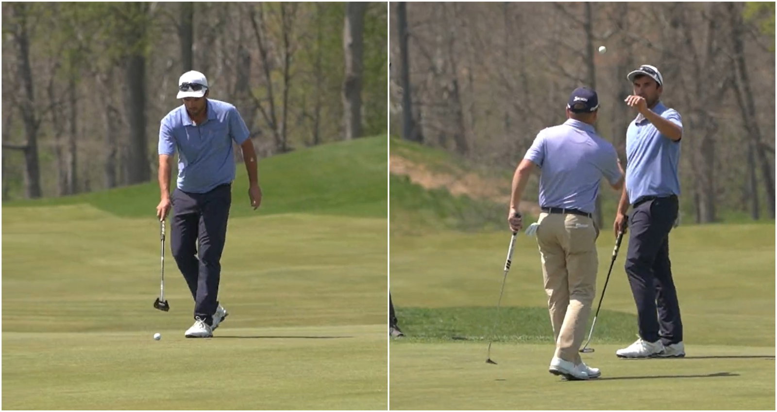 WATCH: Monday-qualifying hopeful lips out three (!) times, then withdraws