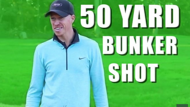 how to play the 50 yard bunker shot