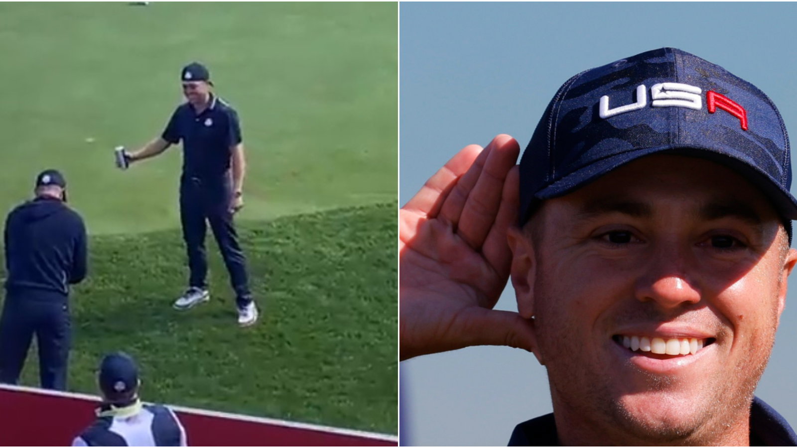 And that's the BOTTOM LINE, cause JT says so: Thomas chugs beer at the Ryder Cup