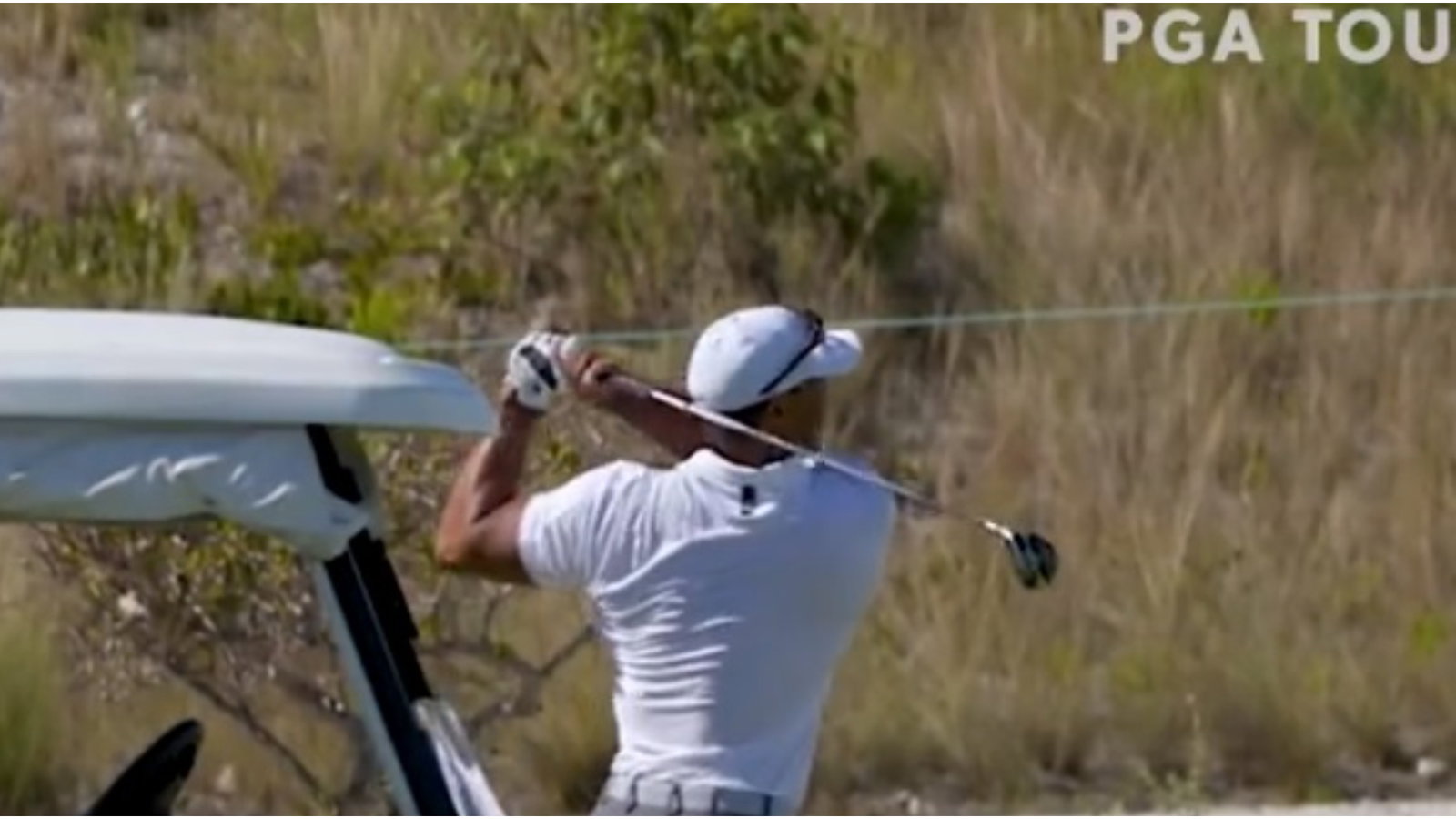 Tiger Woods swing: Big cat filmed STRIPING fairway woods at Hero World Challenge