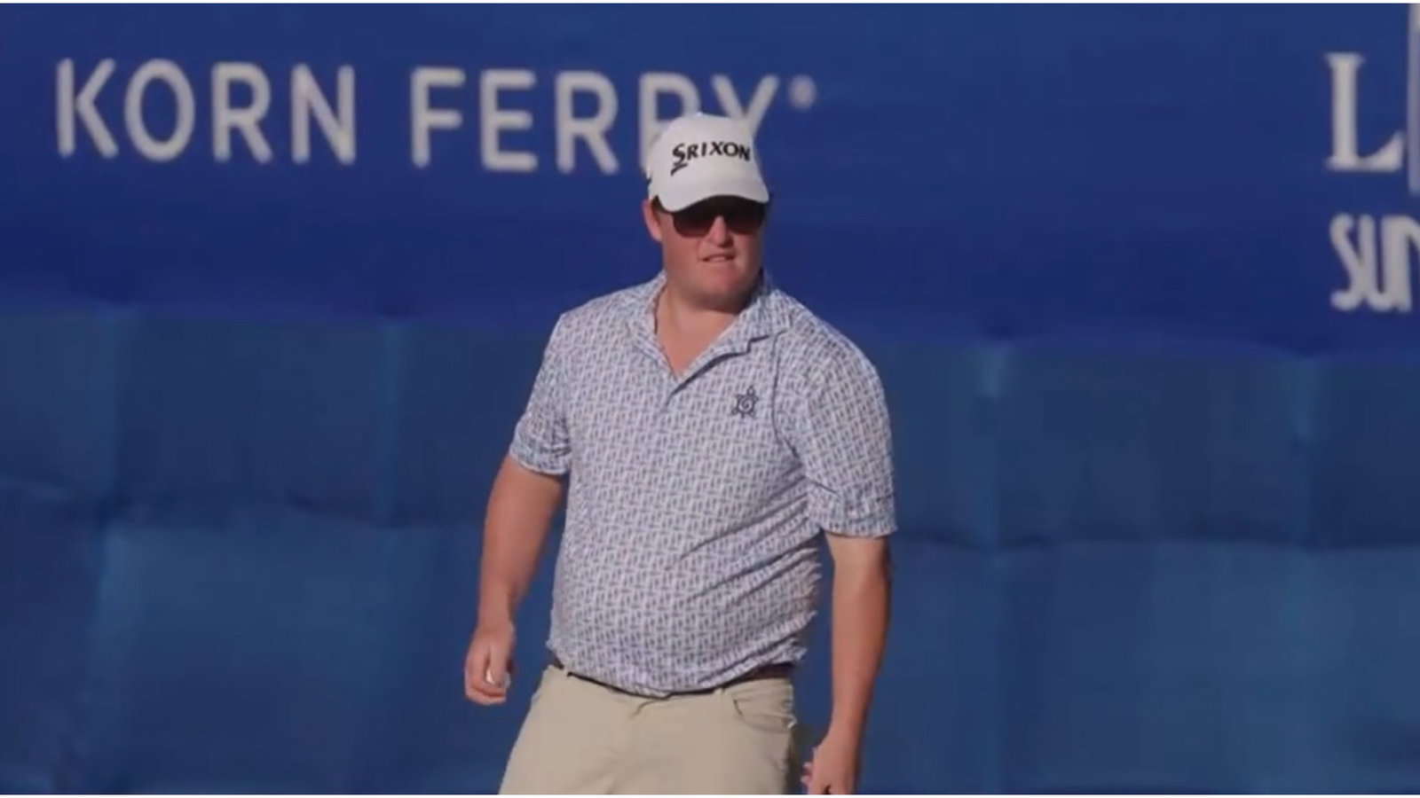 Tour pro reacts after FOUR-WHACKING final hole on brink of victory