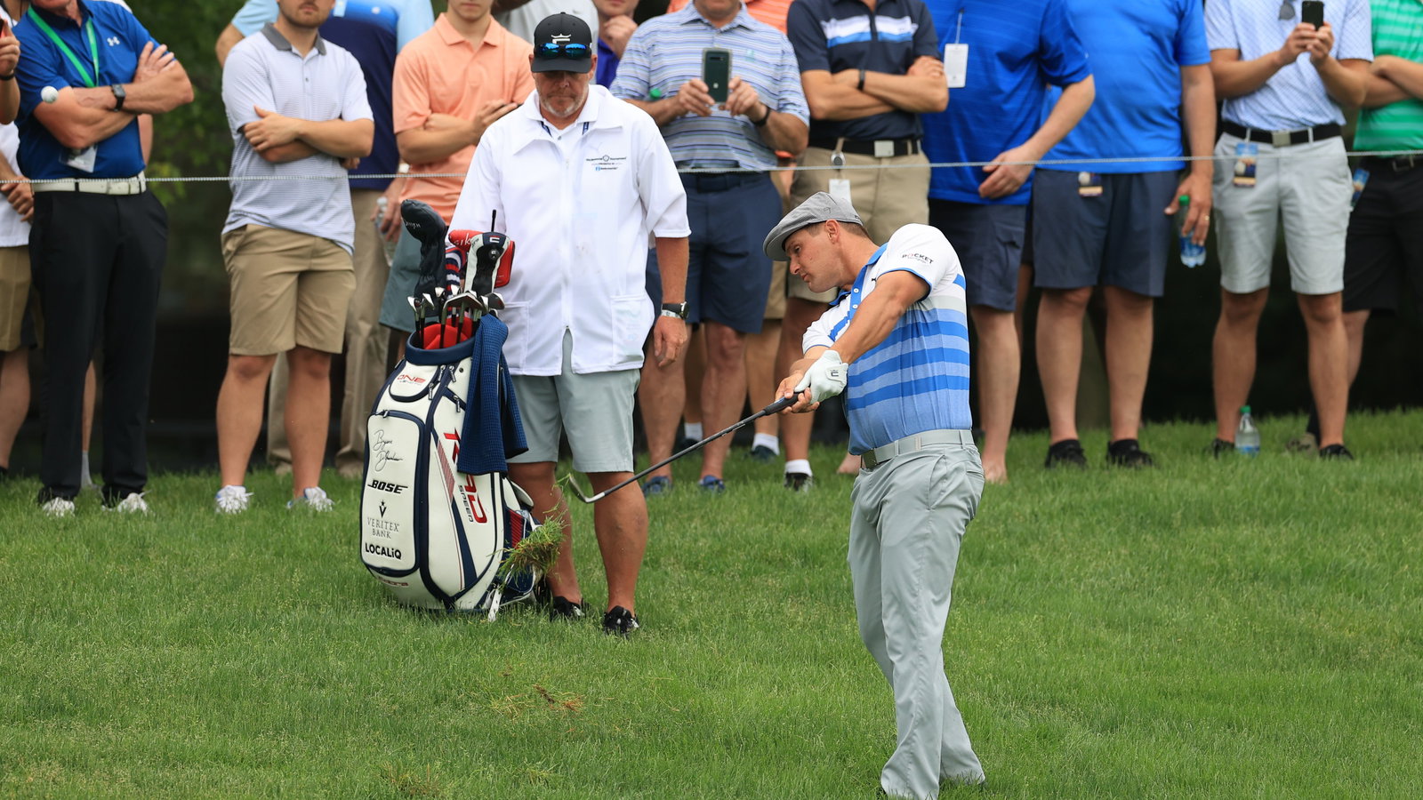 Bryson DeChambeau SPLITS with caddie Tim Tucker ahead of Rocket Mortgage Classic