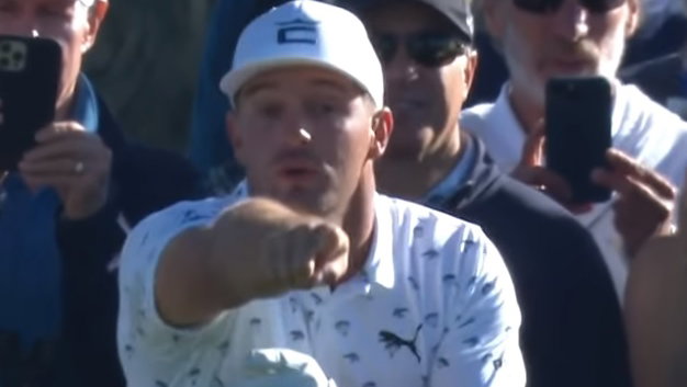 WATCH: Bryson DeChambeau's EPIC STRUGGLE to get a volunteer to move out the way!