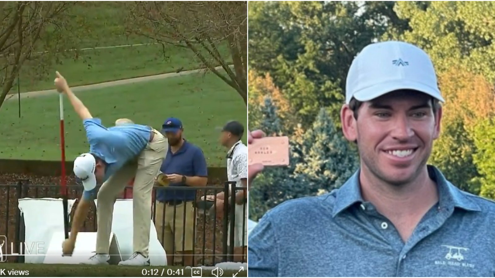 Ben Kohles: This PGA Tour player takes pre-round stretching to ANOTHER level 