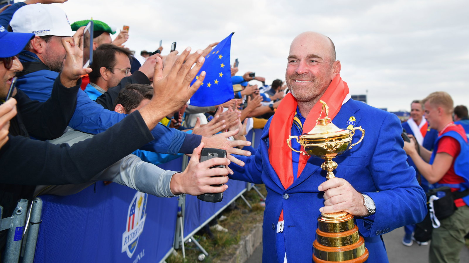 Bjorn agreed to have the winning Ryder Cup score tattooed somewhere on his body! 