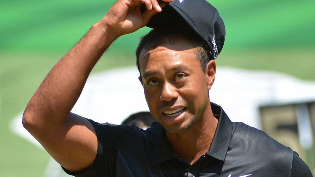 tiger woods spotted back in training in the gym