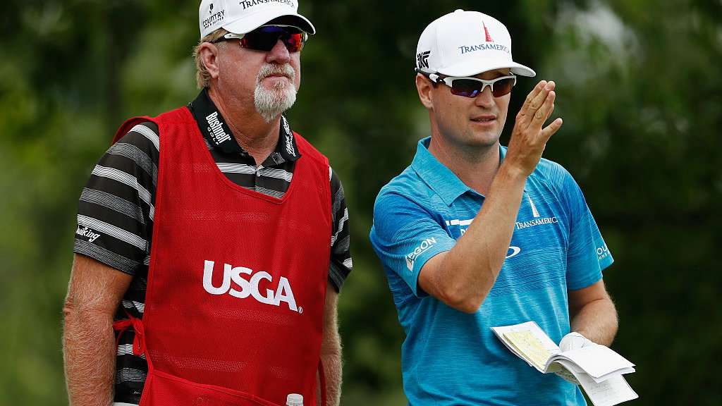 zach johnson's caddie tells him to put some panties on it