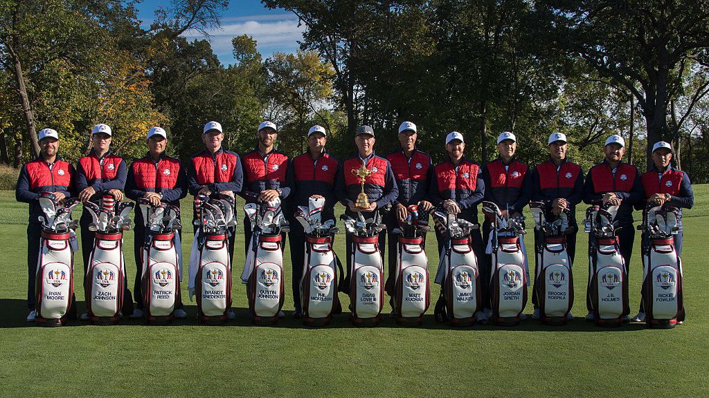 ryder cup in the bags of team usa
