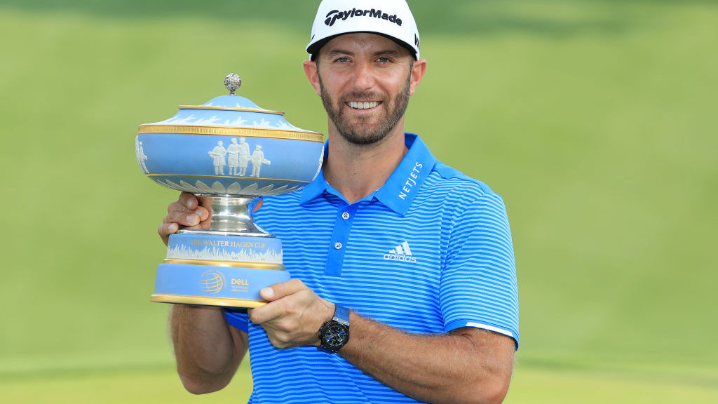 dustin johnson wins wgc match play, in the bag