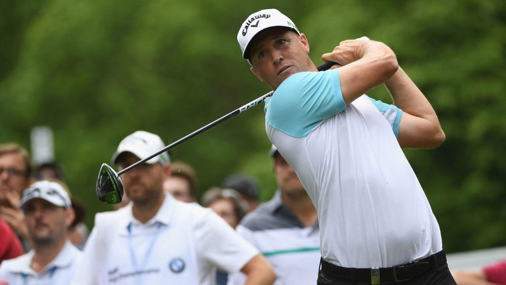 alex noren in the bag of the bmw pga champion