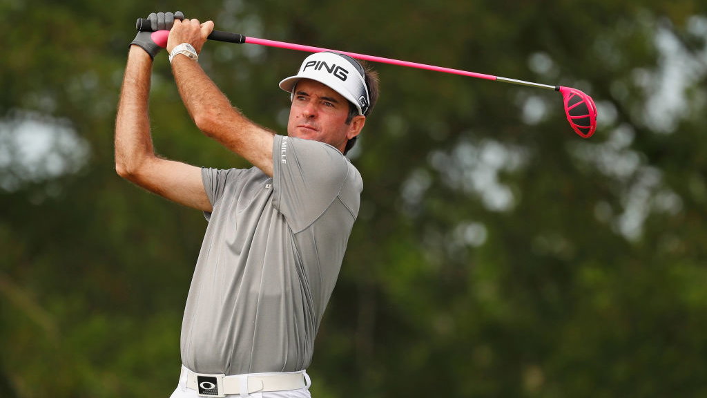 bubba watson hits caddie at travelers championship