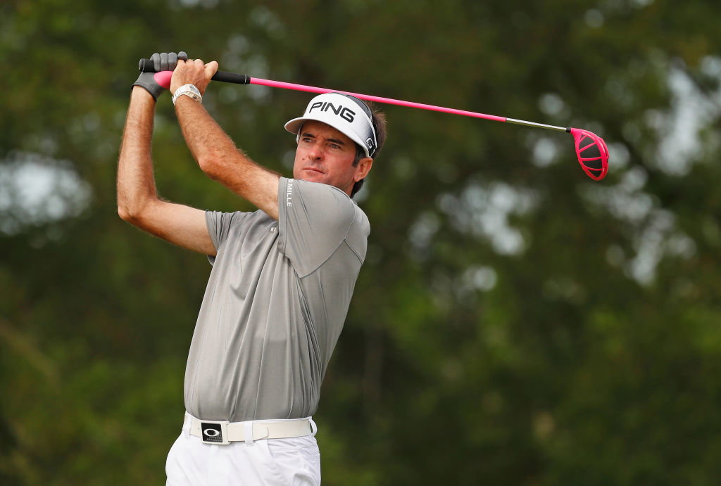 bubba watson hits caddie at travelers championship