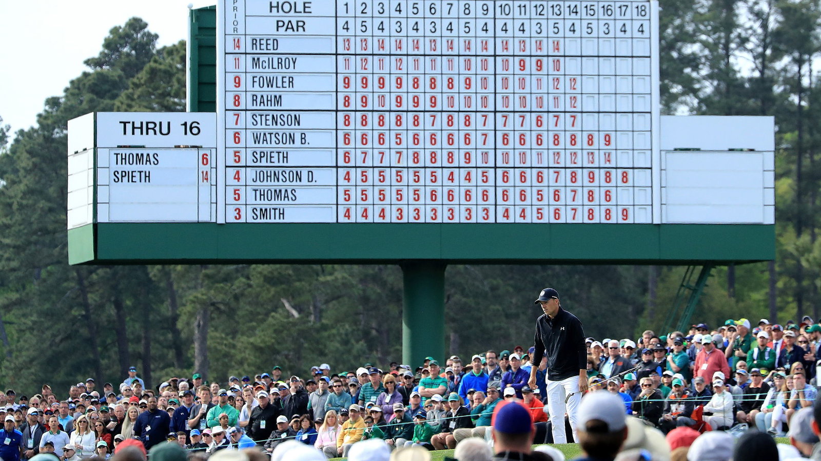 Jordan Spieth: "I didn't look once" at a Masters board on Sunday