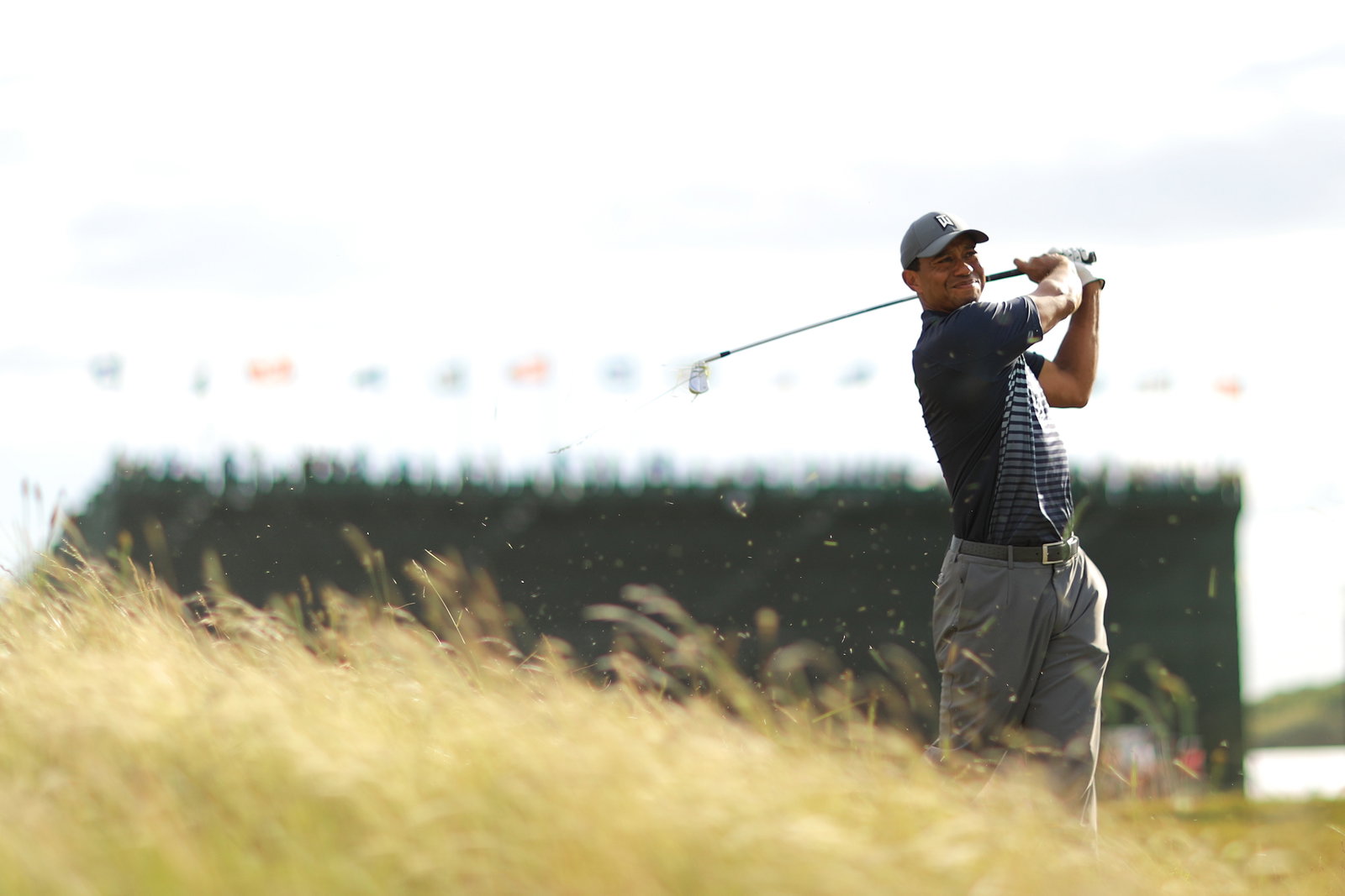 Golfer plays awesome recovery shot, then falls face down a cliff!