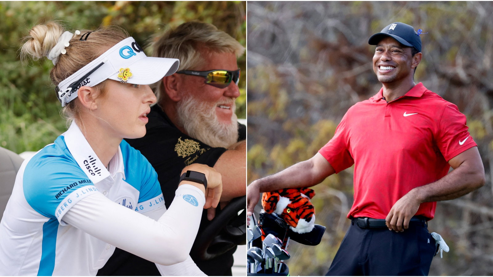 ICYMI, Nelly Korda meeting Tiger Woods for the FIRST time is the purest joy 