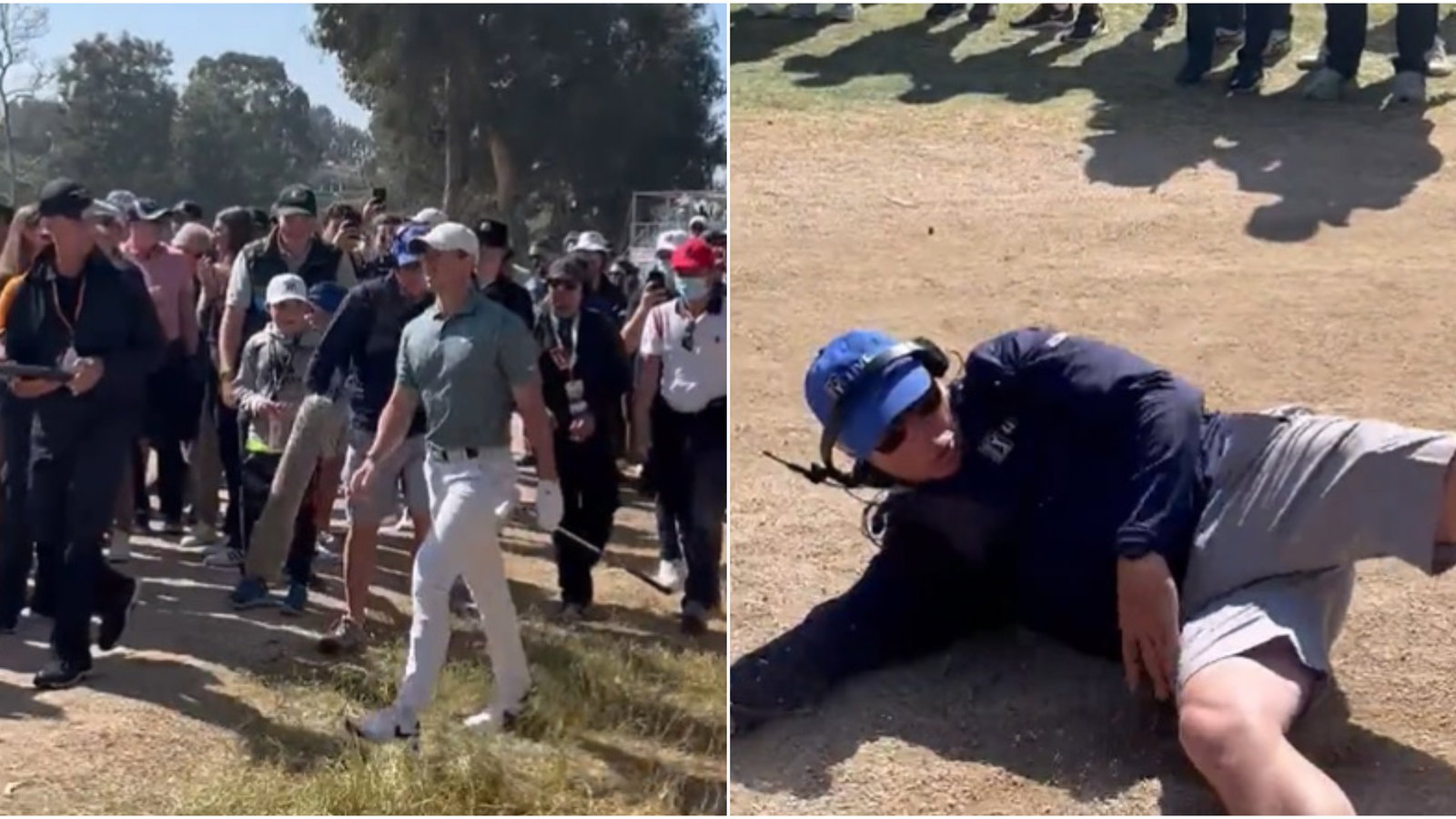WATCH: Culprit IDENTIFIED after boom operator trips near Rory McIlroy