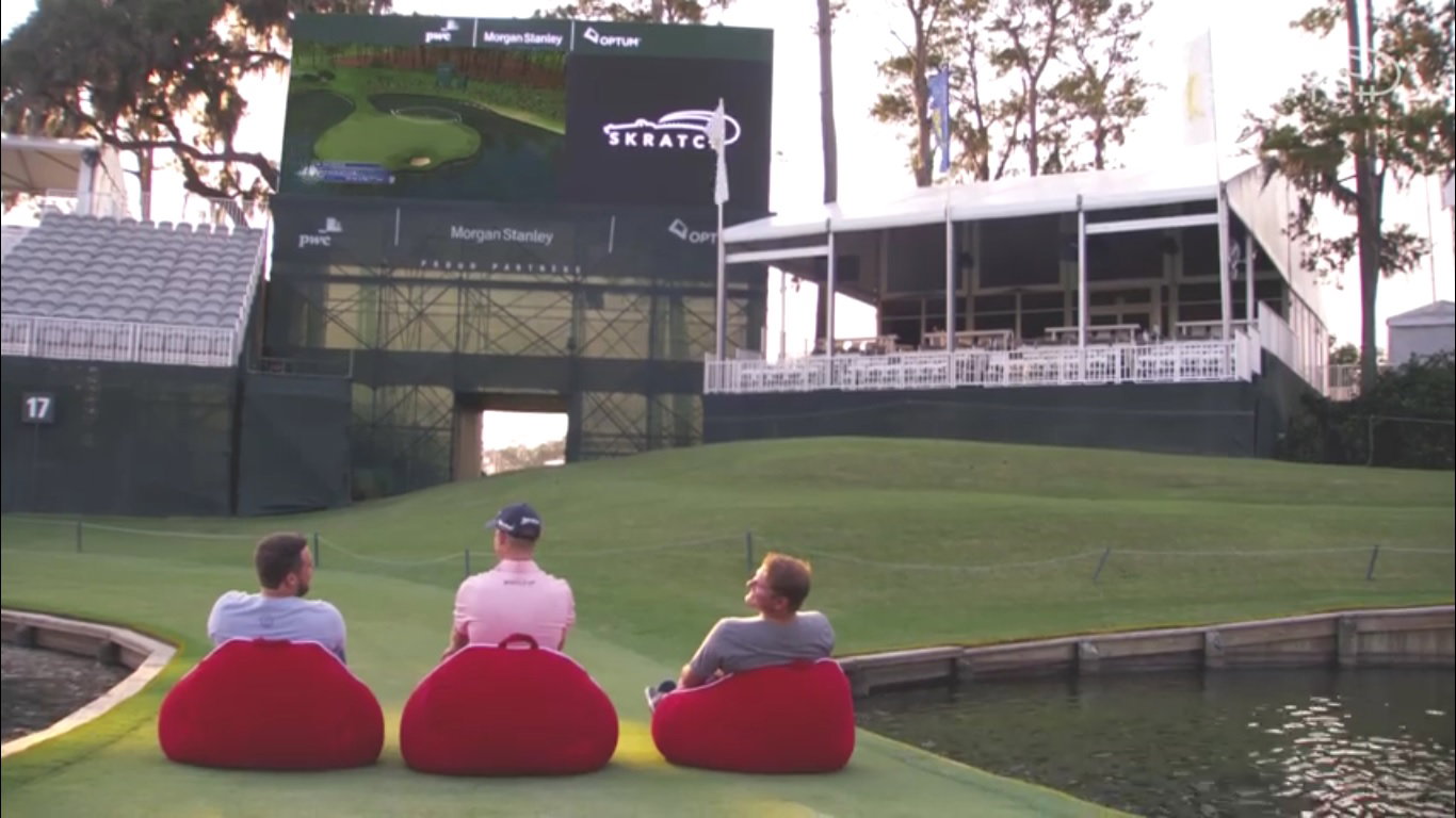 russell knox plays island green on tiger woods 07 on island green