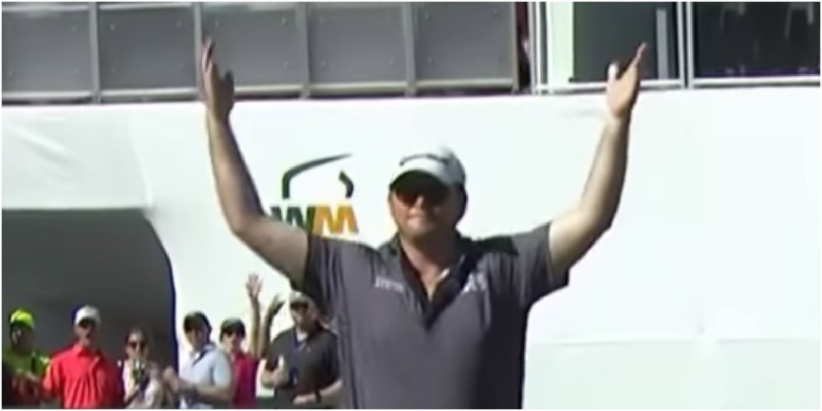 Harry Higgs' caddie: "Is there any way this doesn't go in?"