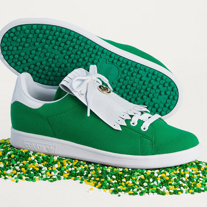 adidas gazelle silver green womens Adidas Stan Smith LE+ Spikeless Golf Shoes  Extra Butter