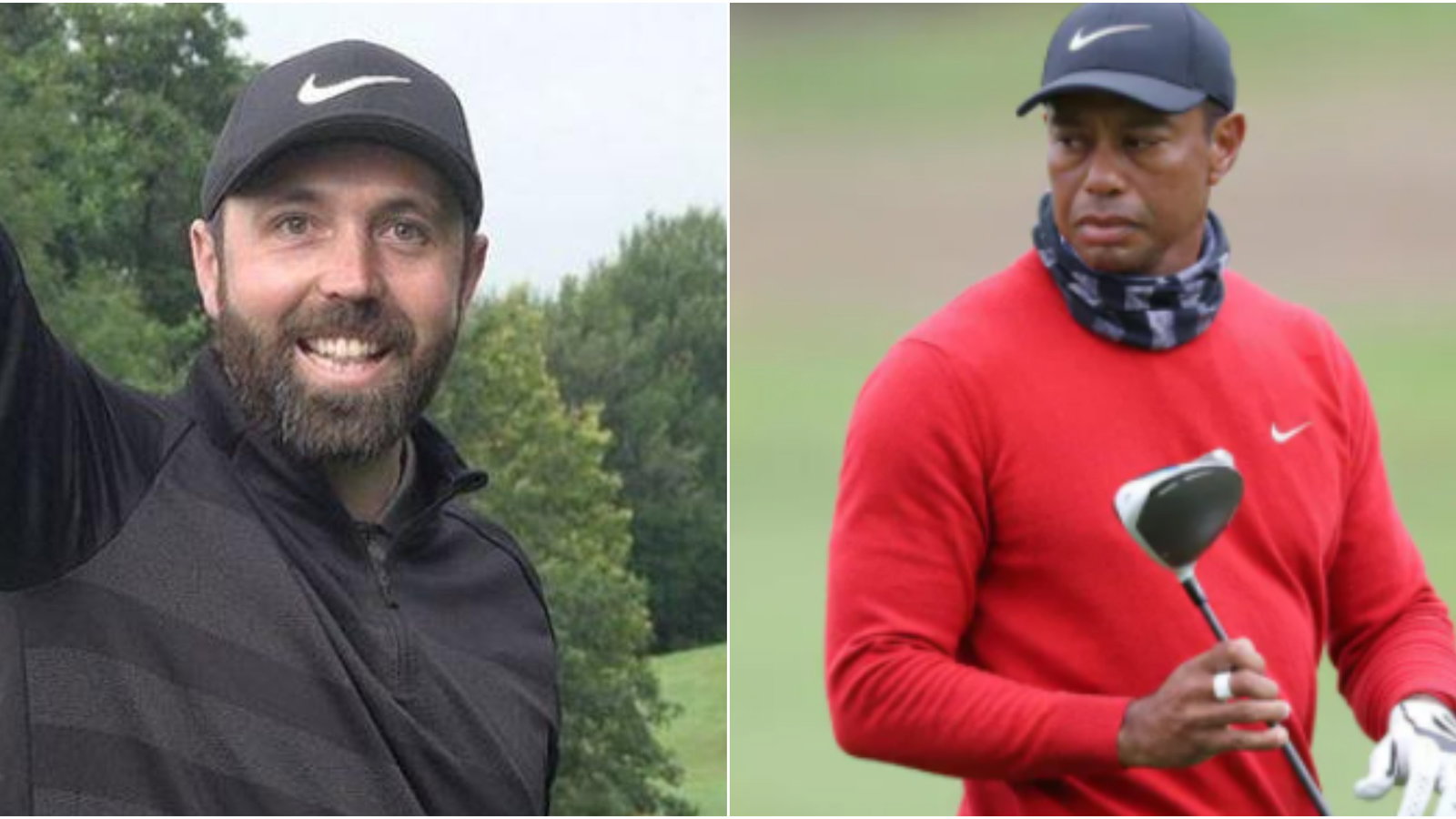 Rick Shiels dreams of a Tiger Woods video, even if he's just CLEANING his clubs