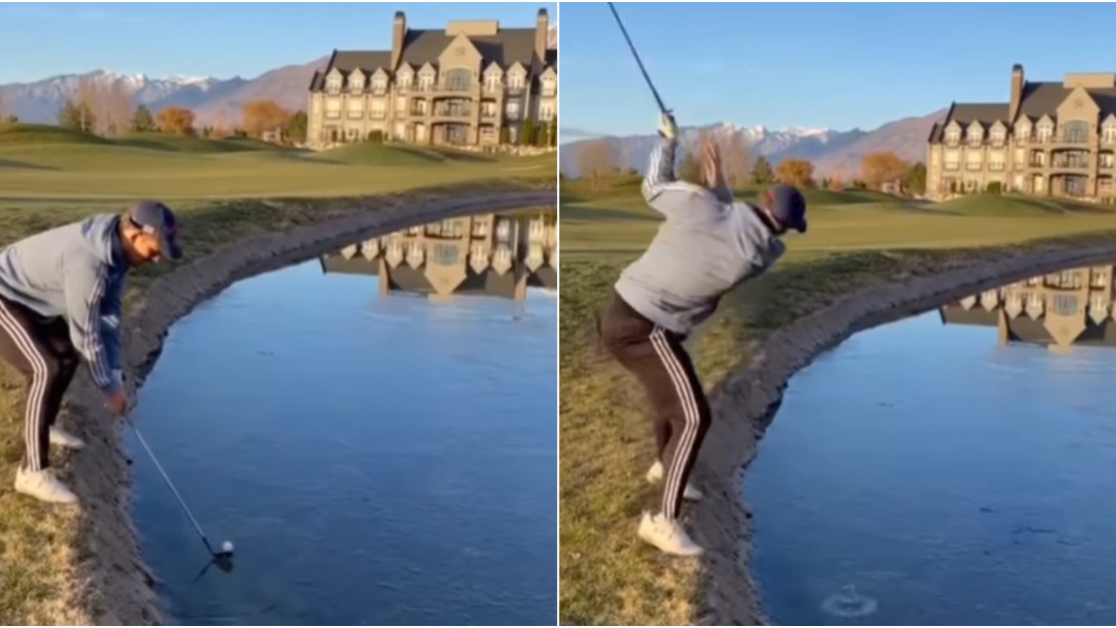 Golf rules: Player executes an ICY shot perfectly but did he incur a penalty?