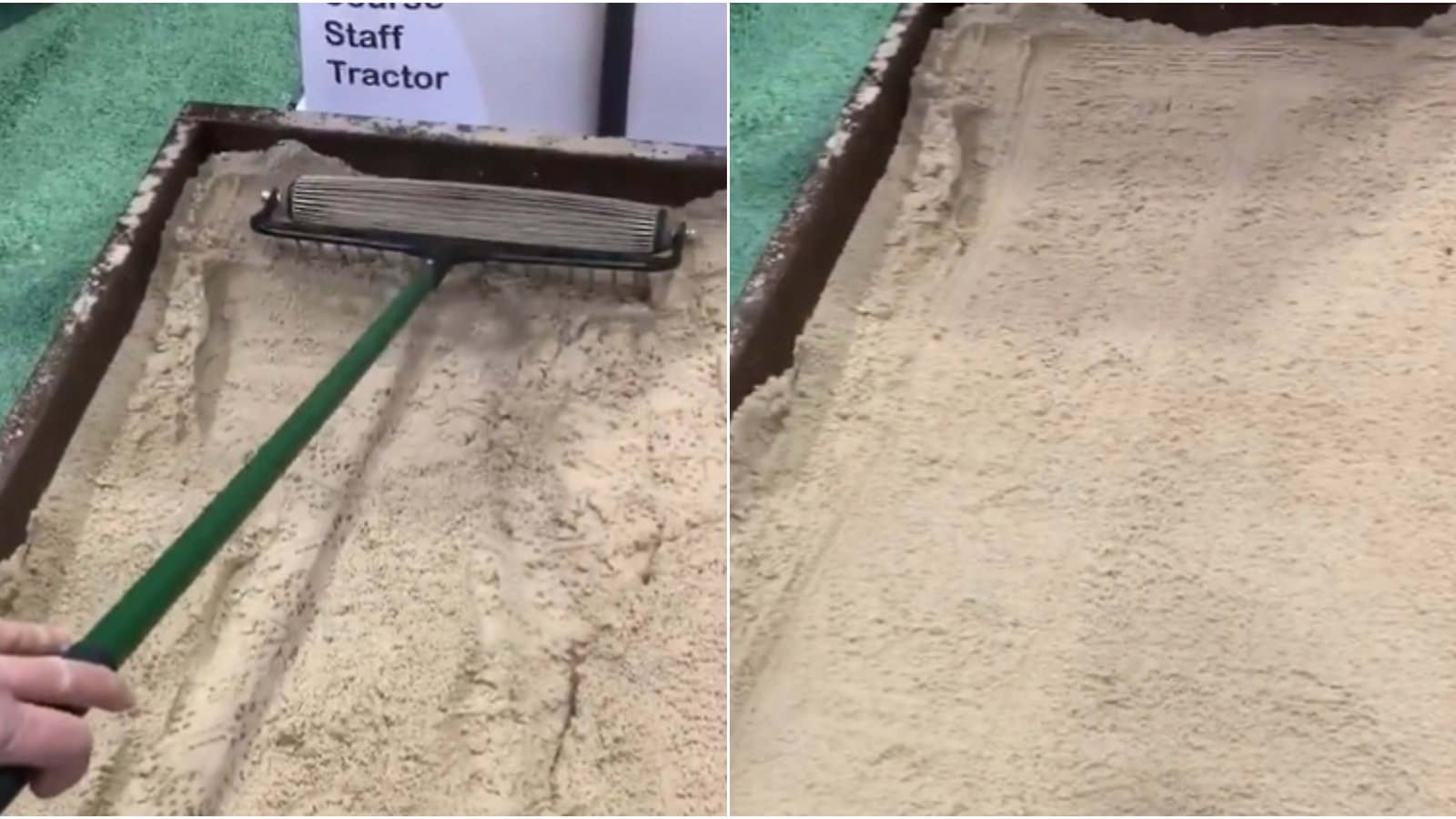 Is this the perfect golf rake? "It's only perfect if players use it" 