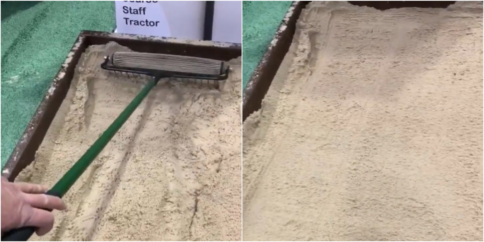 Is this the perfect golf rake? "It's only perfect if players use it" 