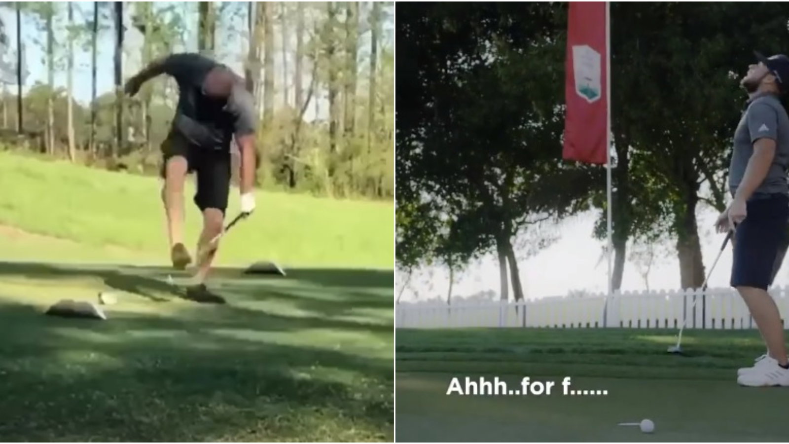 Is this the ANGRIEST golfer you've seen since Tyrell Hatton's parody?
