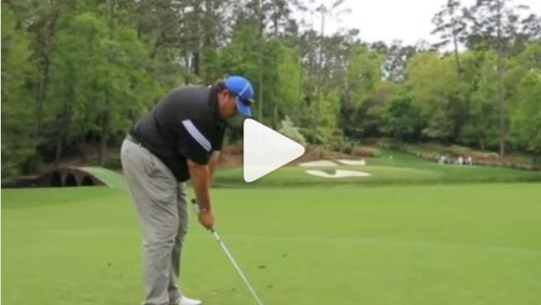 WATCH: Fan hits a HOSEL ROCKET at Augusta National