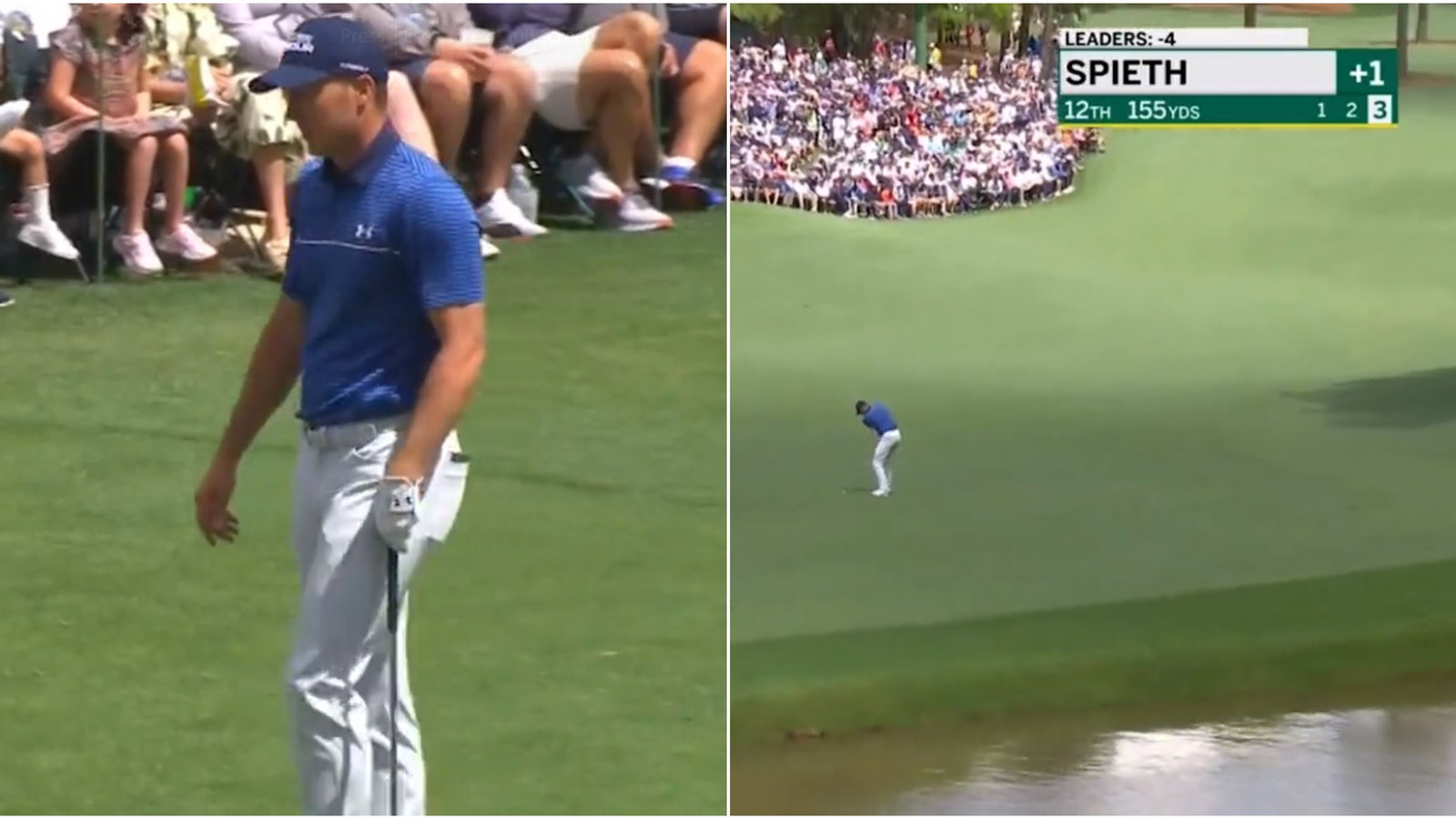 The Masters: Jordan Spieth experiences another nightmare on 12 at Augusta