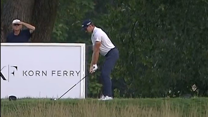 Korn Ferry Tour player drives 432-YARD PAR-4 over giant lake! | Golfmagic