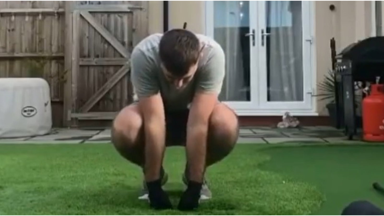 Watch: When back garden speed training goes HORRIBLY wrong!