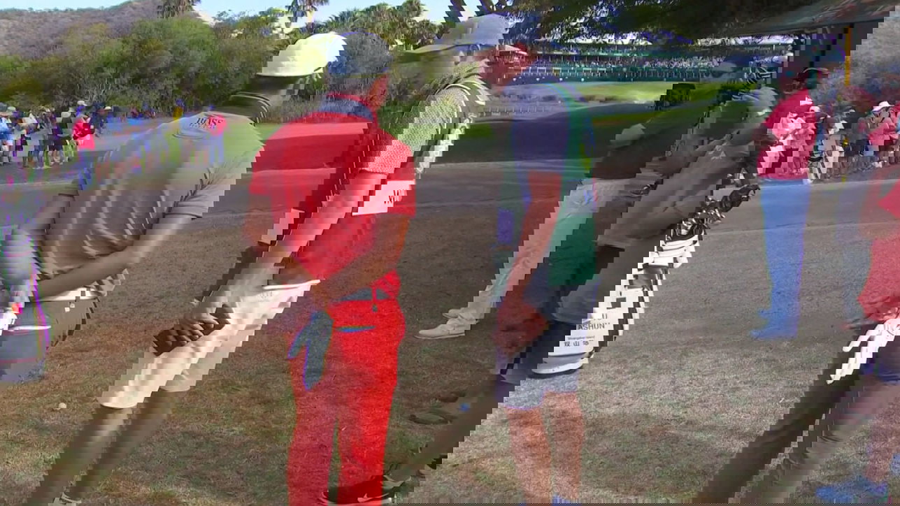 WATCH: Caddie PLEADS with Ashun Wu to go back to the fairway!