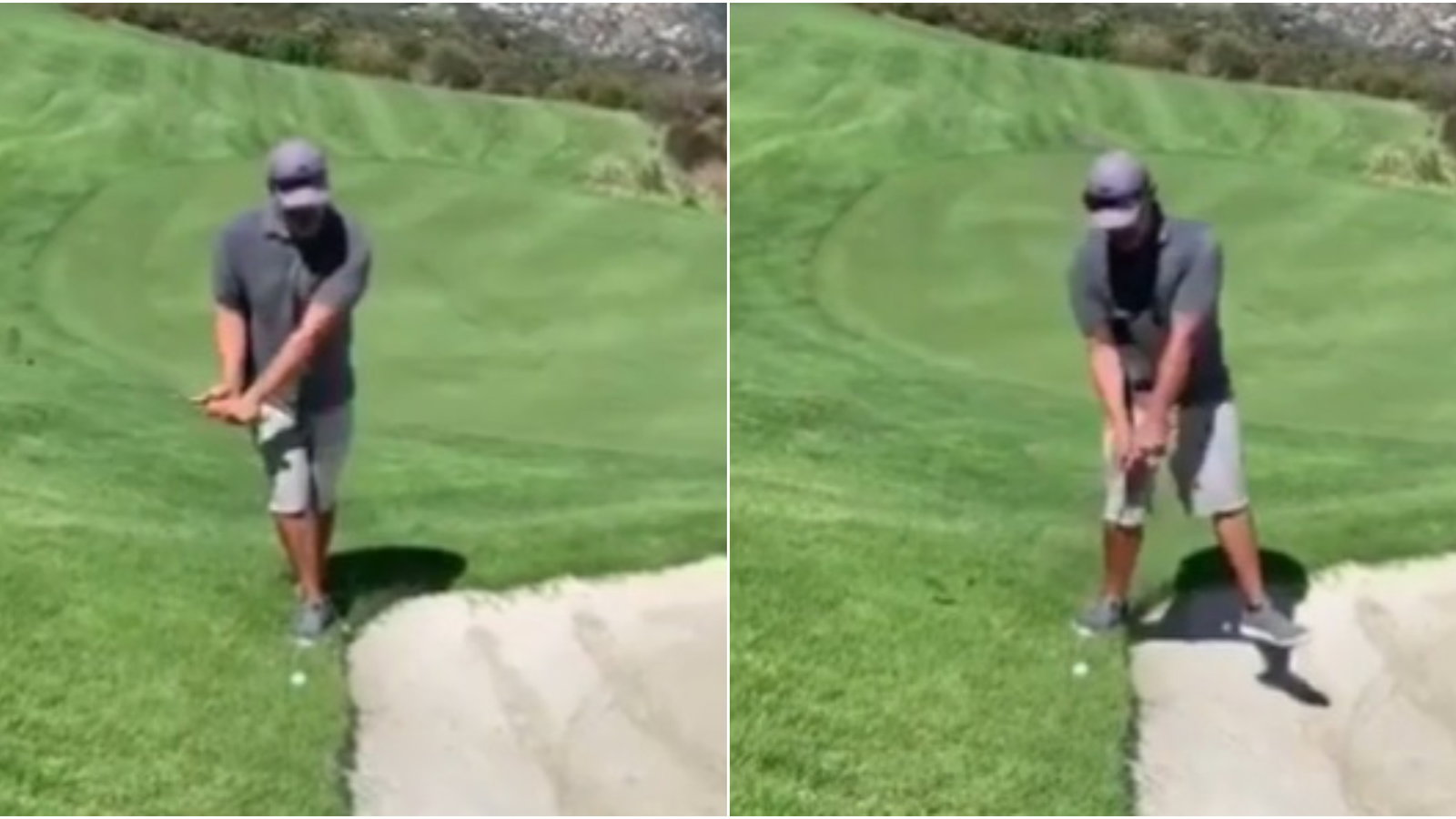 Golf rules: Are you allowed to BALANCE on one foot then walk through the stroke?