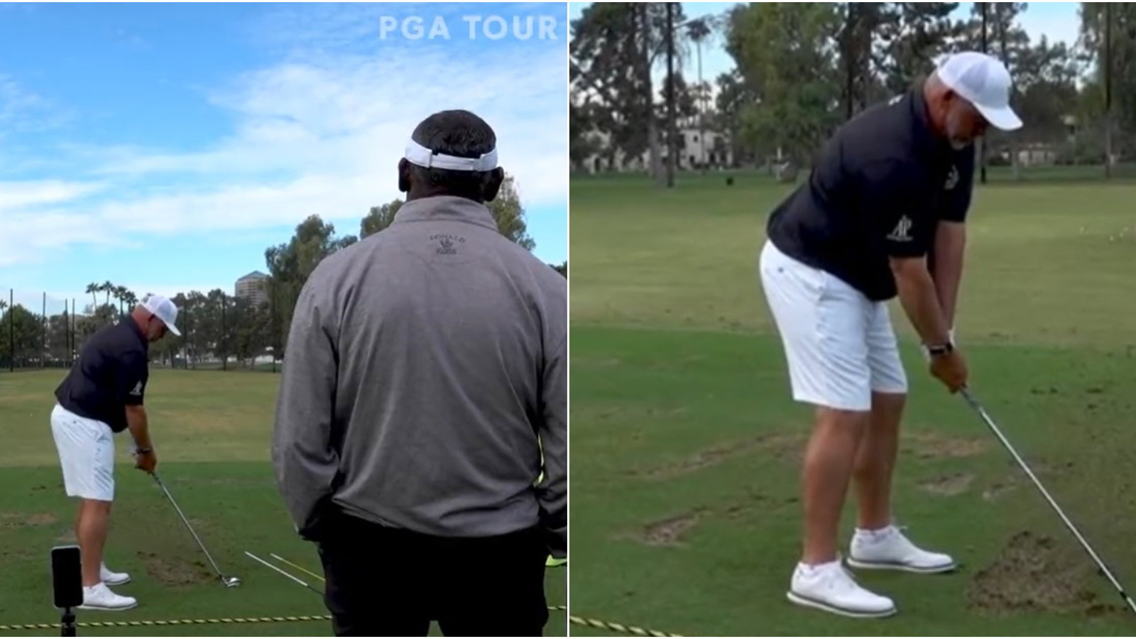 "Hall of fame tips": Open champion Darren Clarke gets TUITION from Vijay Singh