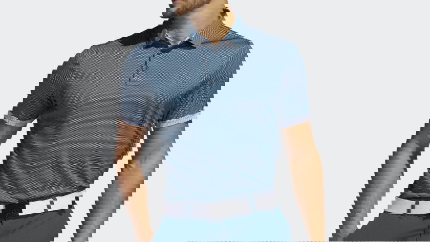 This adidas golf polo shirt combines a classic look with modern performance to keep you splitting fairways in comfort and style. Crouch, bend and rotate naturally as you follow through on every shot. Then head for the clubhouse feeling as fresh as you did