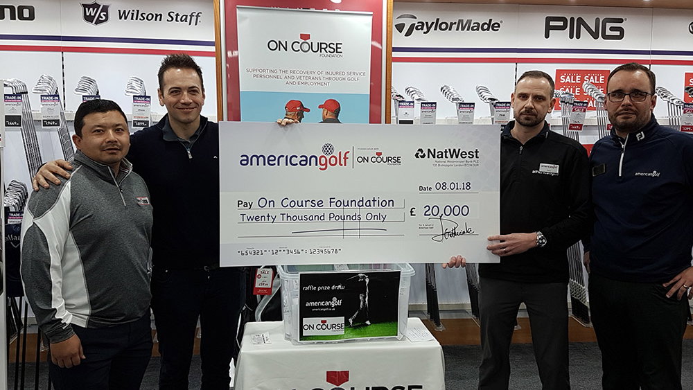 American Golf customers raise £20k for On Course Foundation