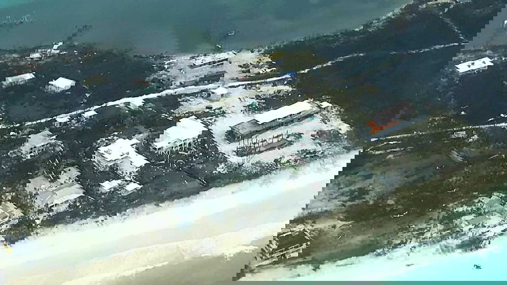 The Abaco Club hit by Hurricane Dorian