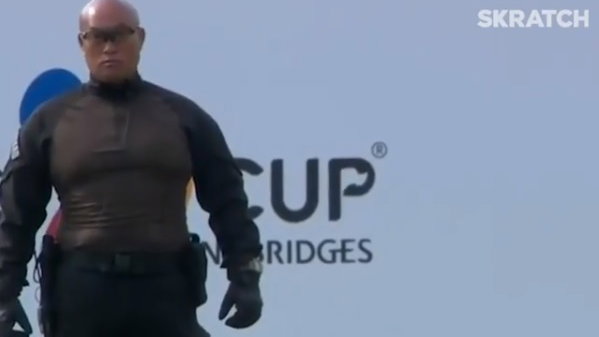 WATCH: The security guard at The CJ Cup is STACKED! 