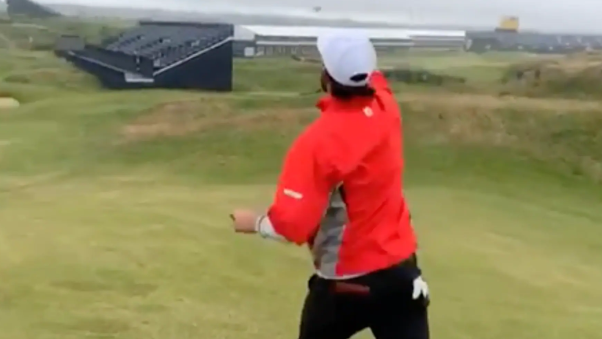 WATCH: Benitez holes out with HAND WEDGE at The Open 