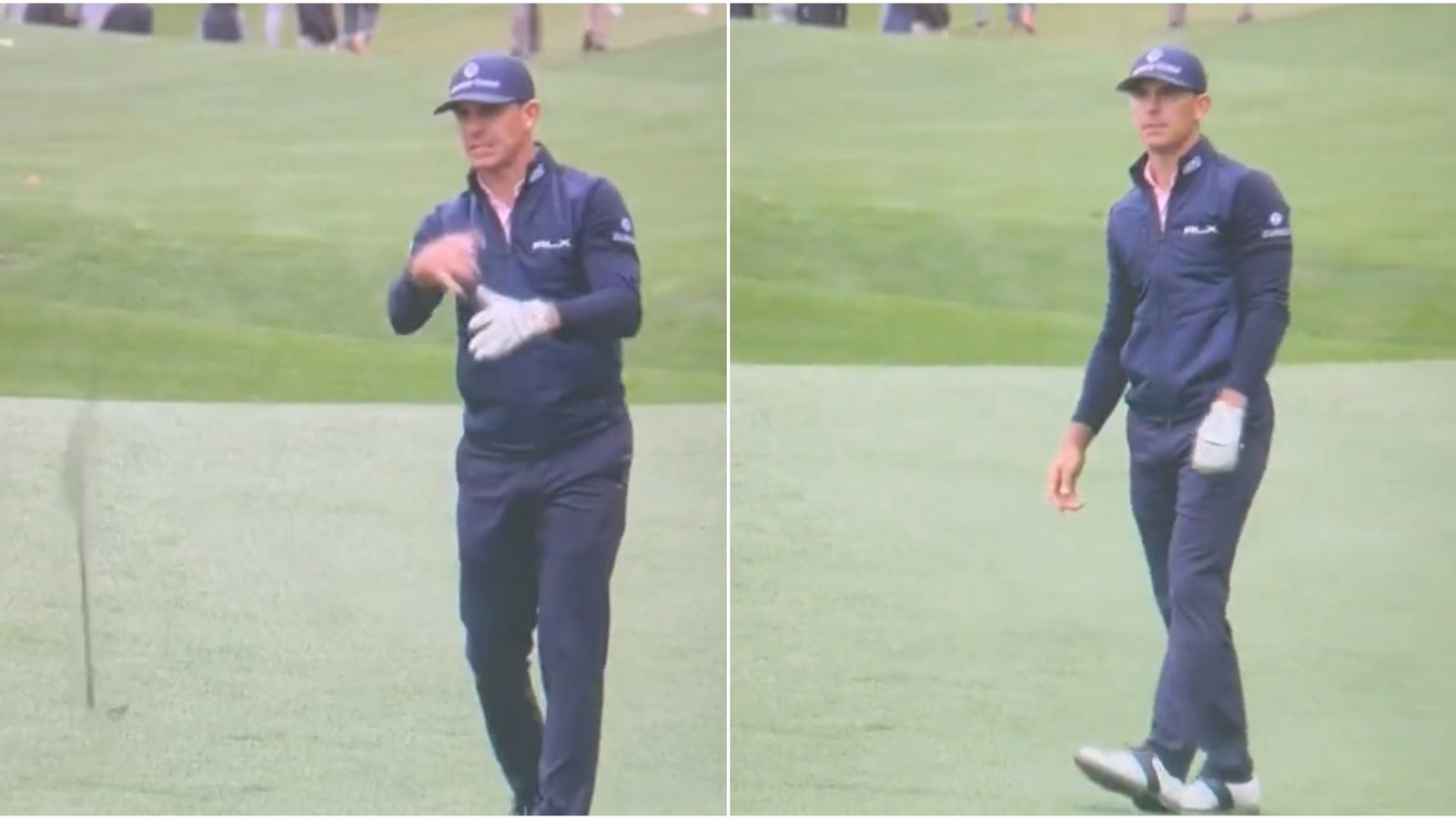 Strop alert at The Masters! Billy Horschel goes for unorthodox club toss