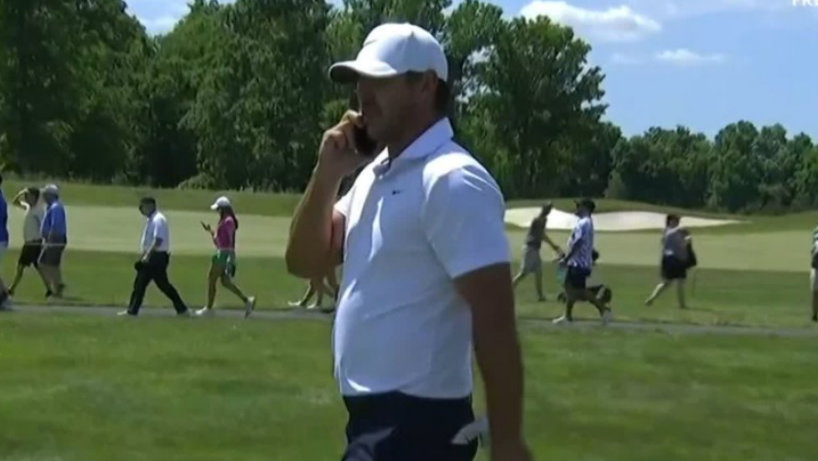 Brooks Koepka phones up for new driver during first round of LIV Golf Washington