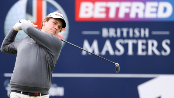 Robert MacIntyre makes his move on day two at the British Masters