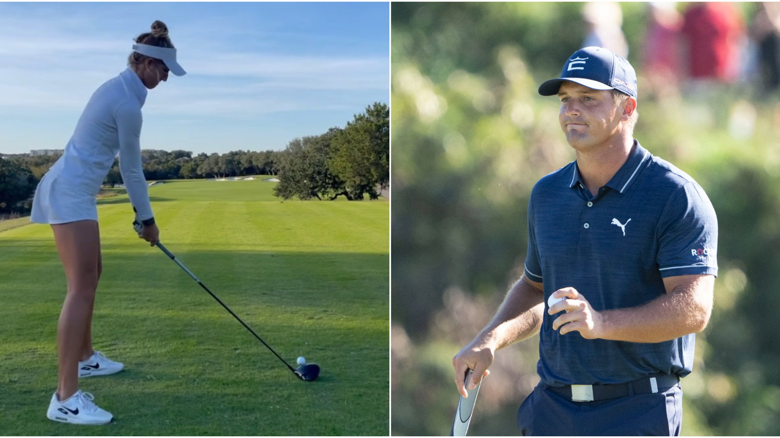 WATCH: The golf swing of Bryson DeChambeau's girlfriend Hunter Nugent