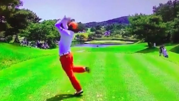 Hosung Choi is everyone's favourite golfer thanks to his outrageous swing
