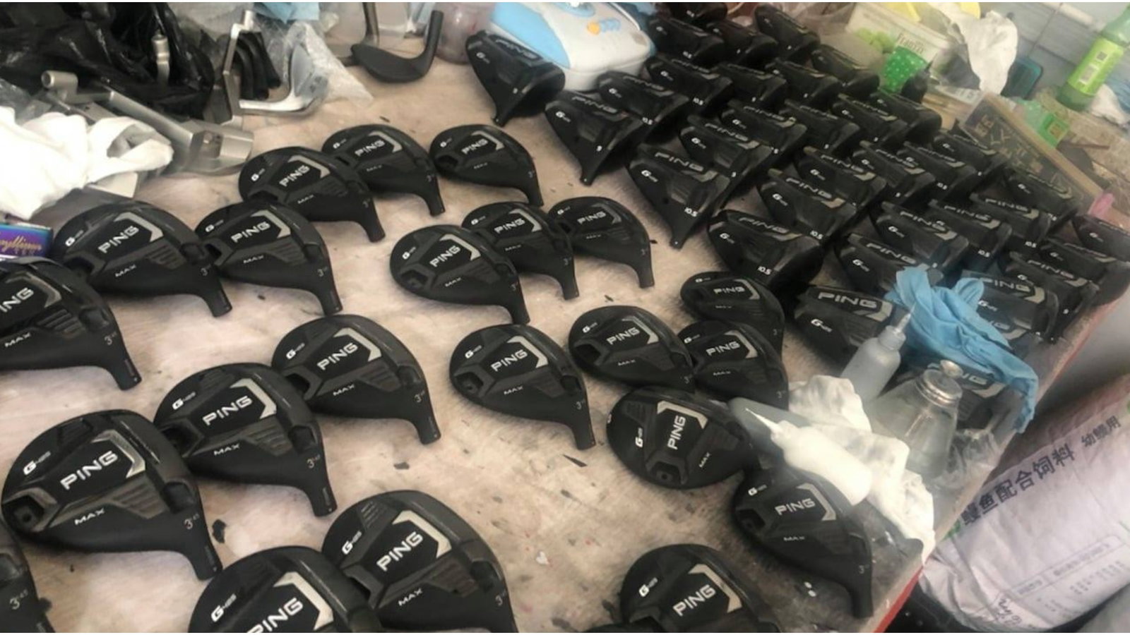 Counterfeiters BUSTED with 20,000 golf equipment in China after dawn raids