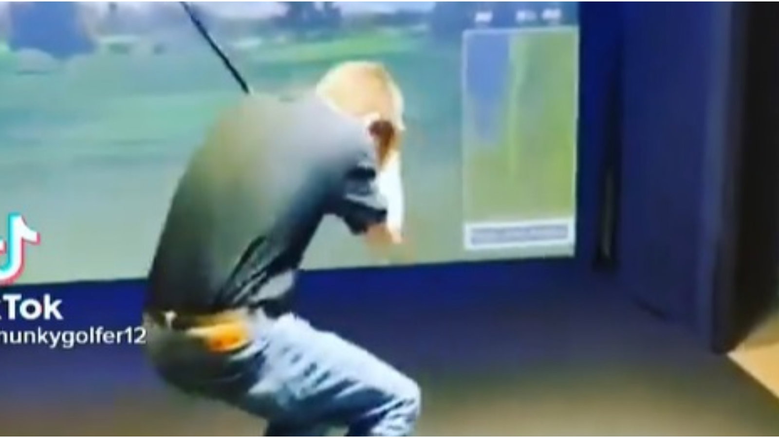 'That simulator provides INSTANT feedback': Golf fans react to this painful shot