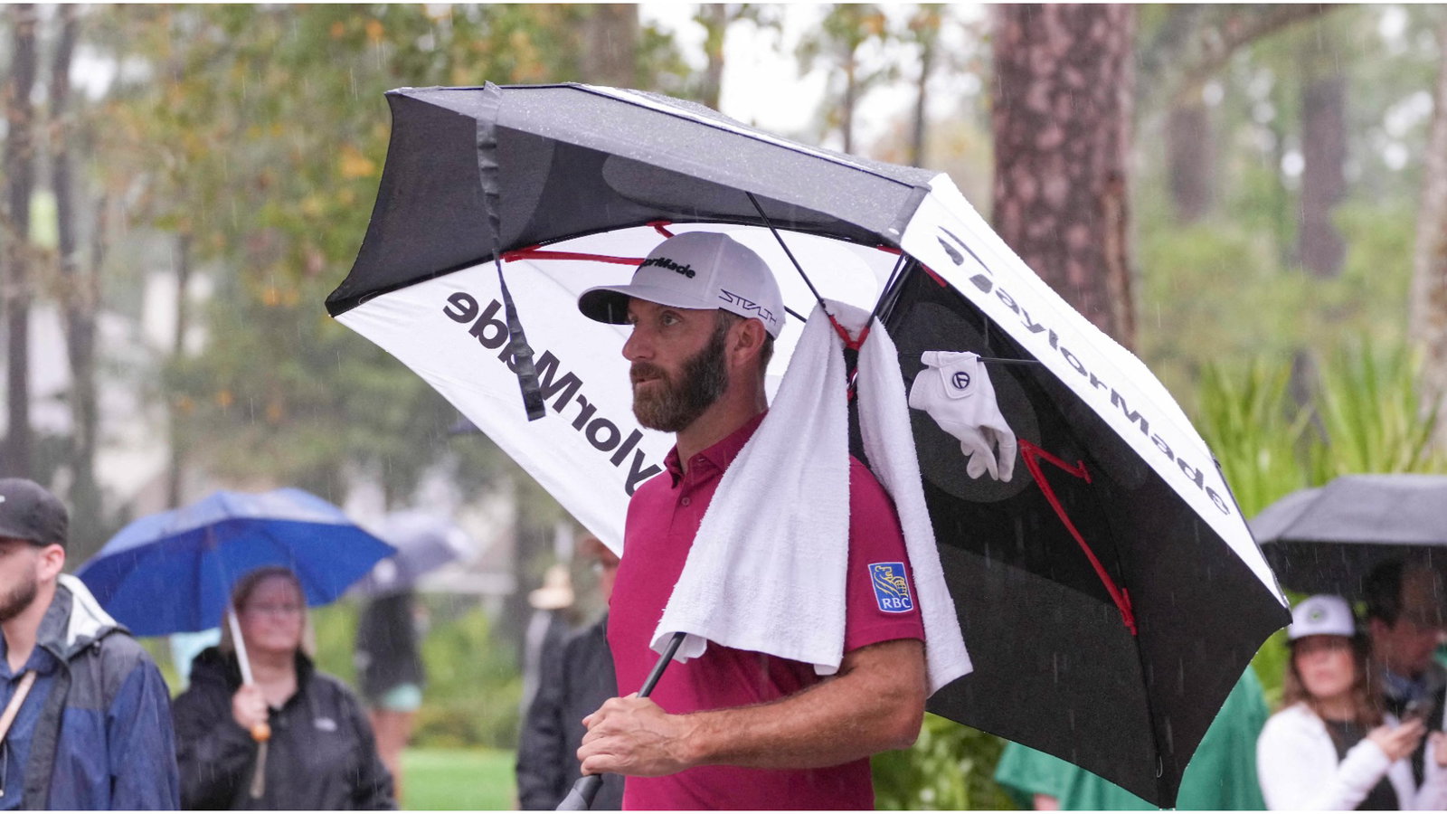 Dustin Johnson had the most Dustin Johnson reaction to tying Sawgrass record